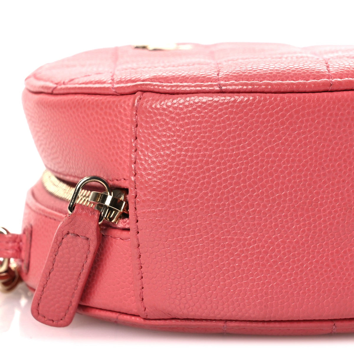 Quilted Caviar Clutch Bag - Pink