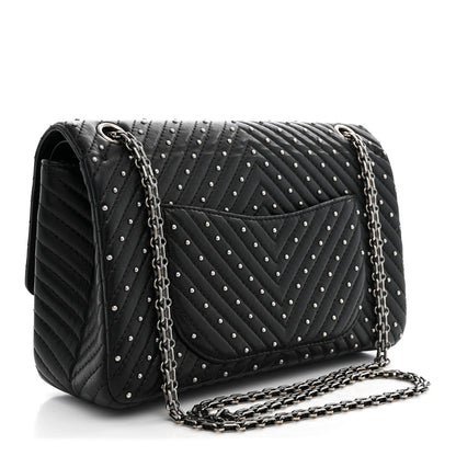 Quilted Sheepskin Flap Shoulder Bag - Black