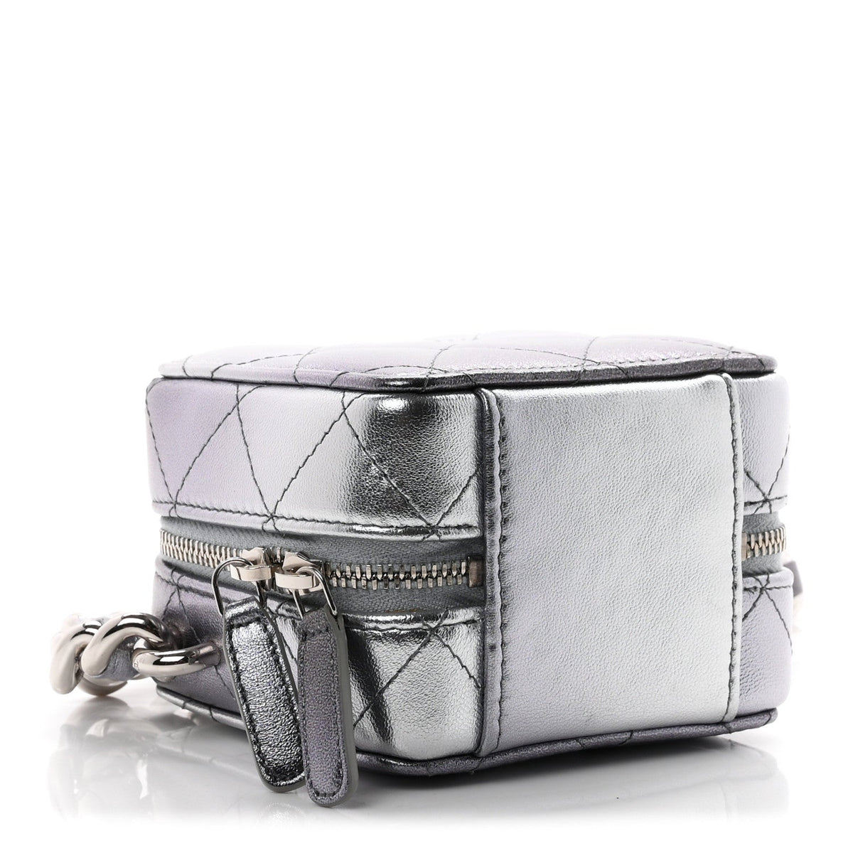 Quilted Lambskin Clutch Bag - Black