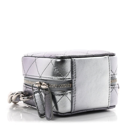 Quilted Lambskin Clutch Bag - Black