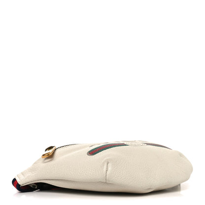 Small Calfskin Belt Bag - White