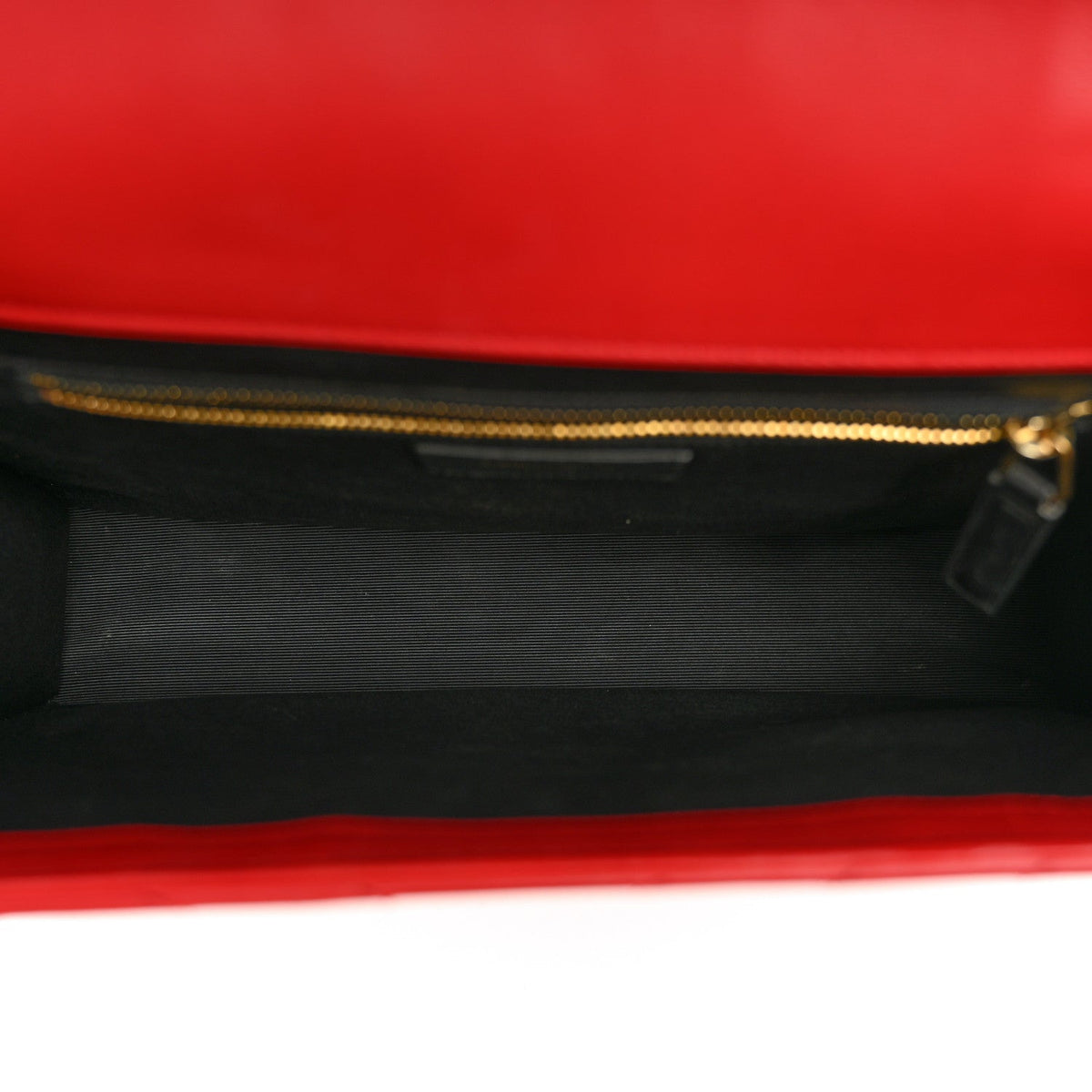Large Calfskin Satchel Bag - Red