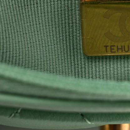 Quilted Lambskin Wallet Bag - Green