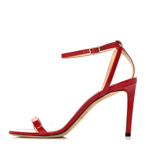 Jimmy Choopatent Minny Ankle Strap Sandals Red