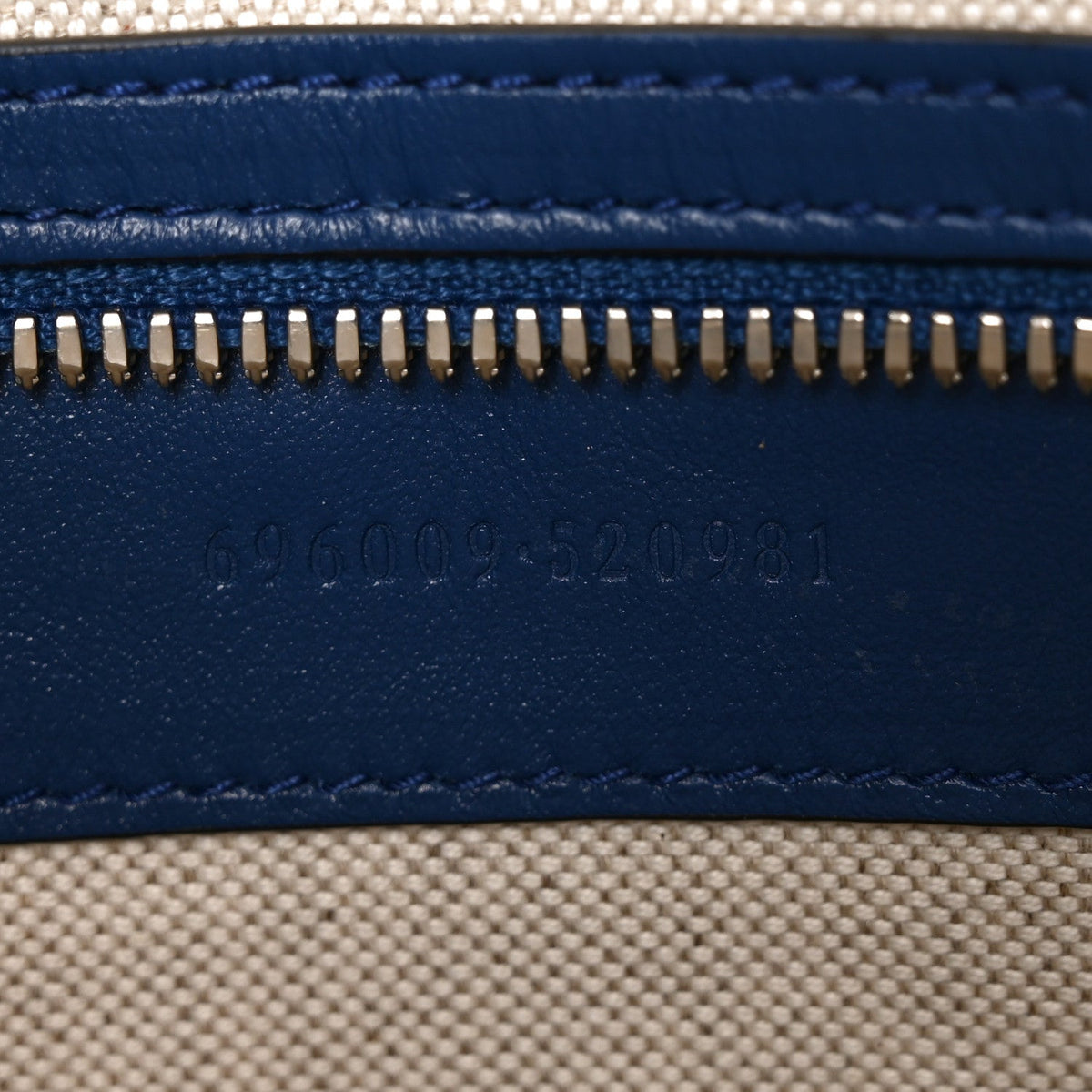 Medium Calfskin Pouch - Blue