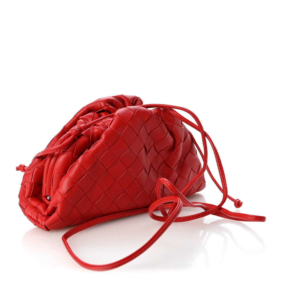 Mini Nappa Pouch - Red