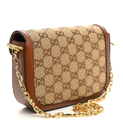 Mini Calfskin Canvas Shoulder Bag