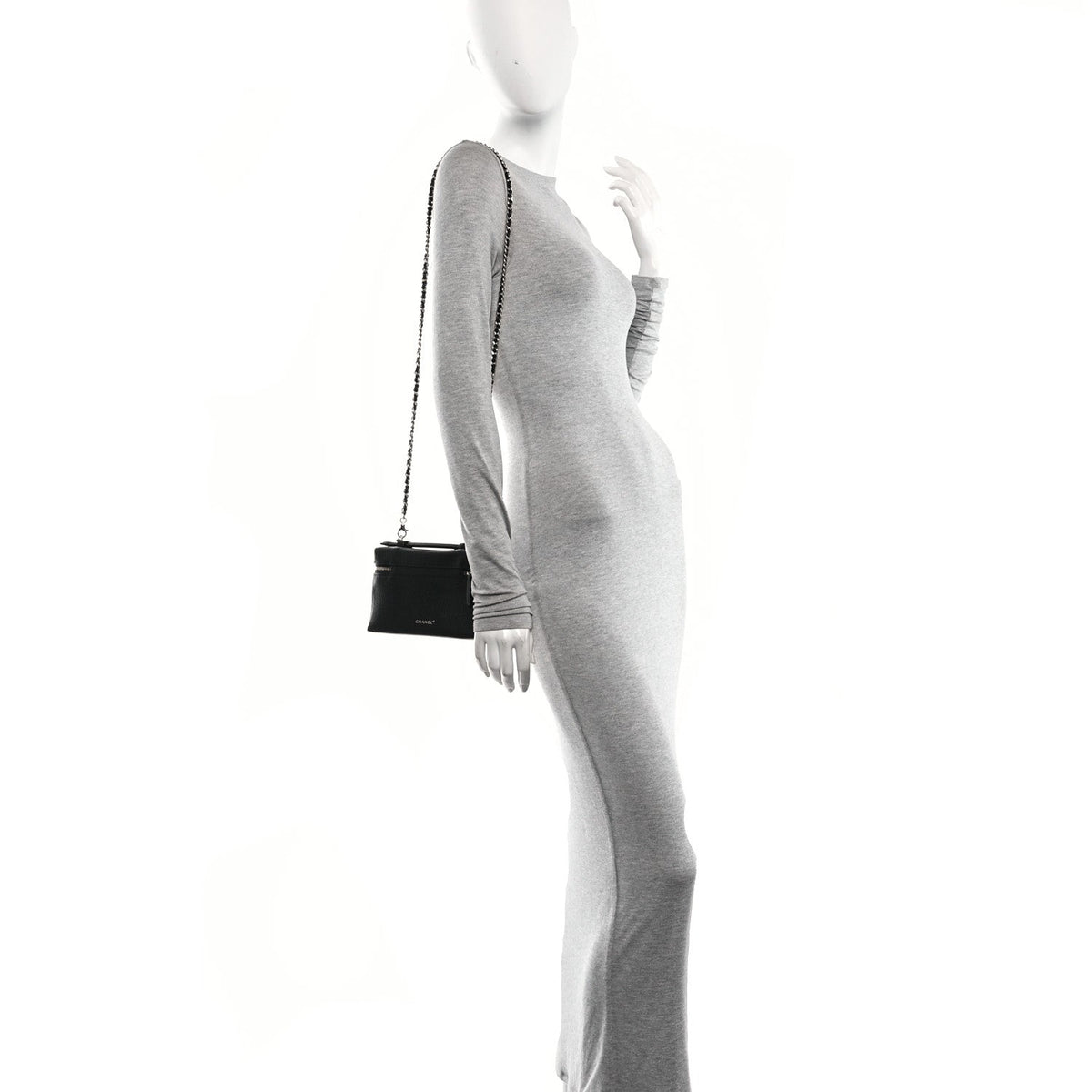 Small Calfskin Handbag - Black