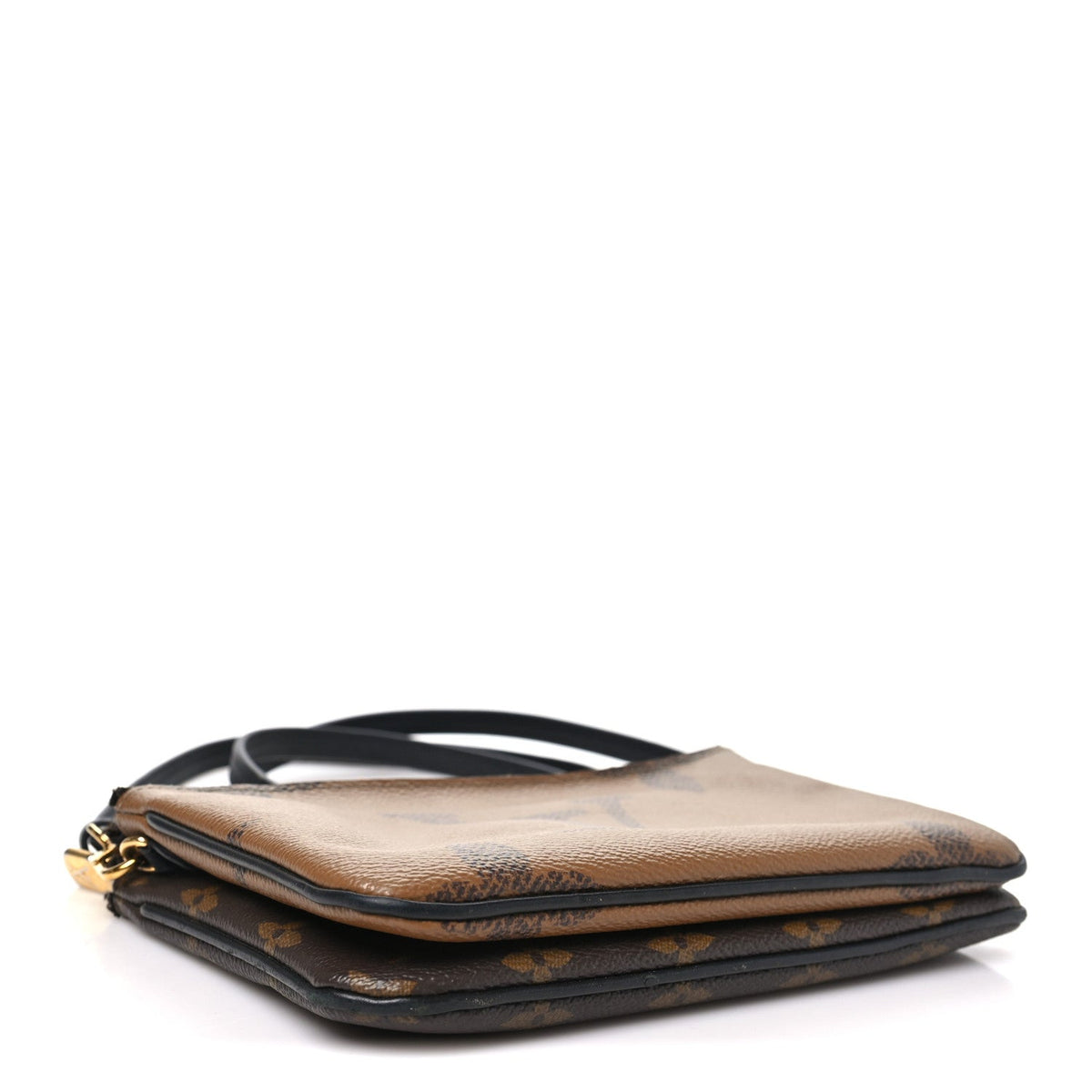 Reverse Monogram Giant Double Zip Pochet Handbag