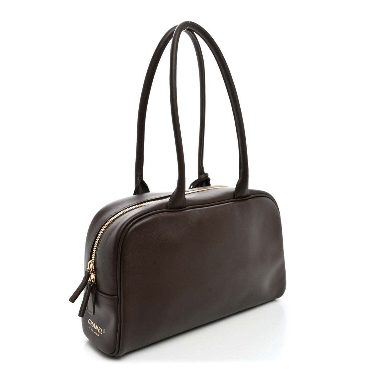 Large Calfskin Handbag - Brown