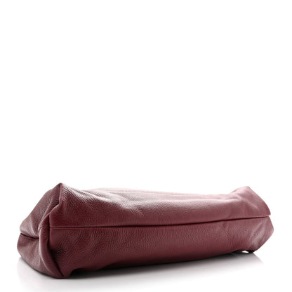 Maxi Calfskin Shoulder Bag - Red