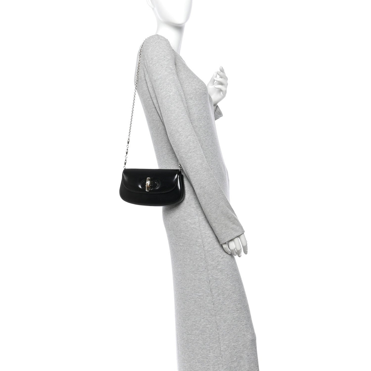 Small Calfskin Handbag - Black