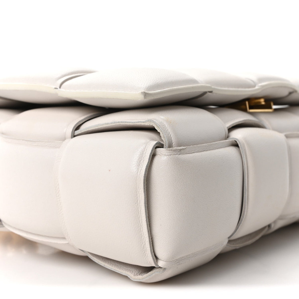 Maxi Lambskin Crossbody Bag - White