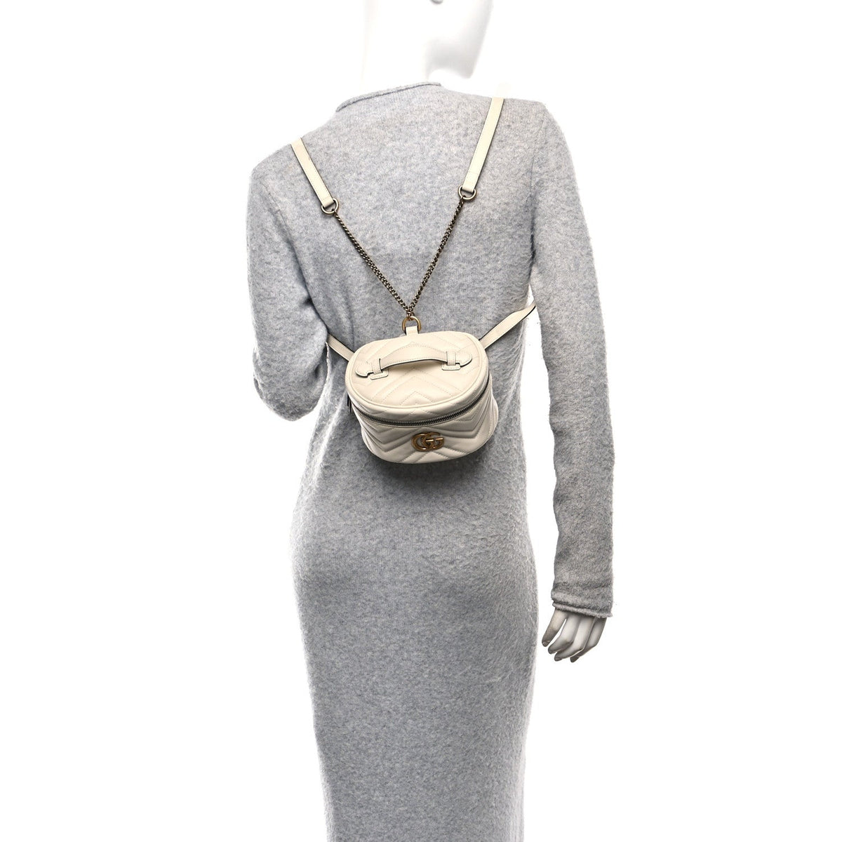 Mini Calfskin Backpack - White