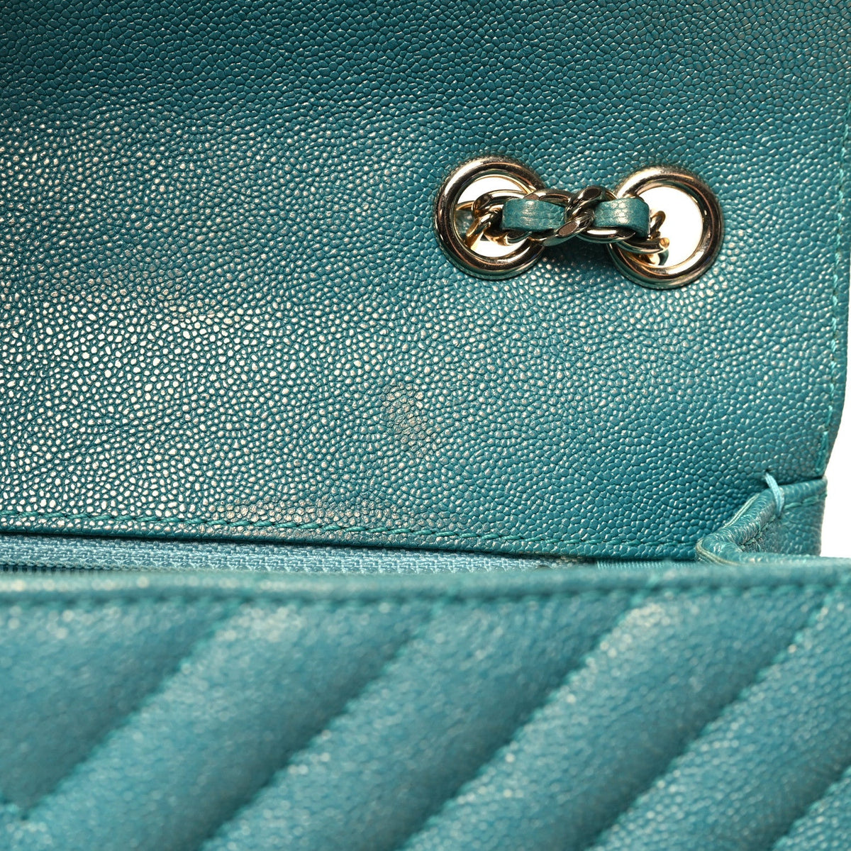 Small Quilted Caviar Flap Shoulder Bag