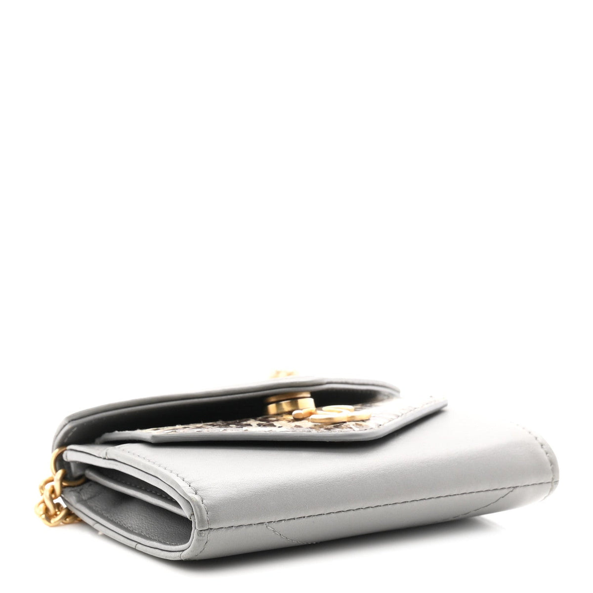 Calfskin Handbag - Grey