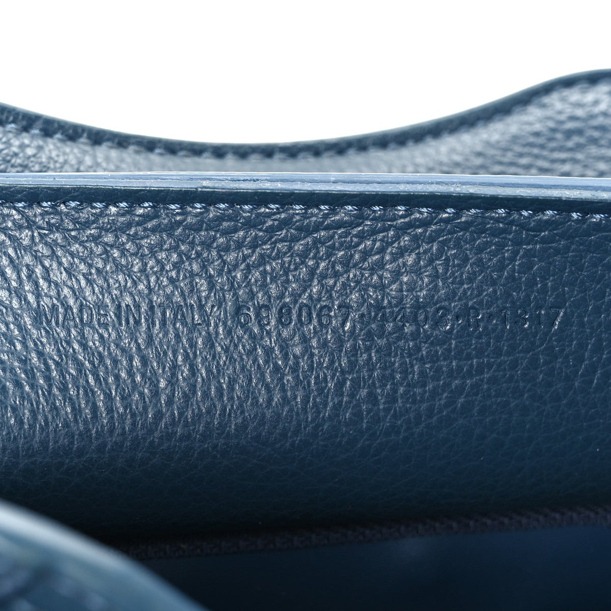 Mini Calfskin Handbag - Blue