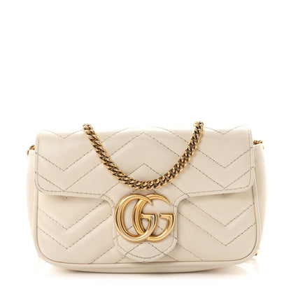 Mini Calfskin Shoulder Bag - White