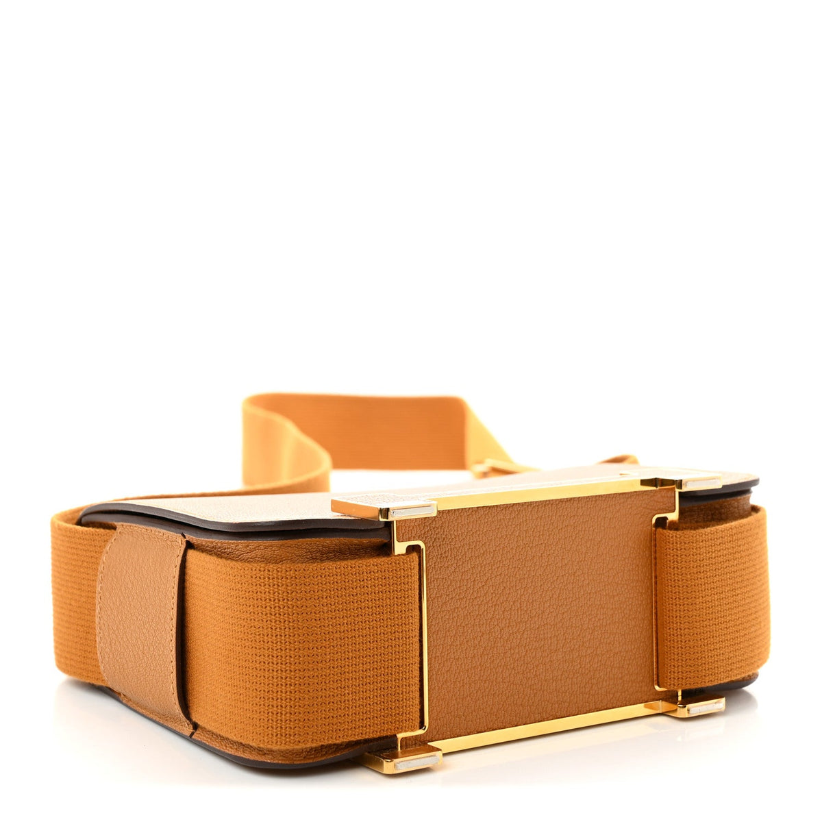 Chevre Mysore Geta Caramel Handbag