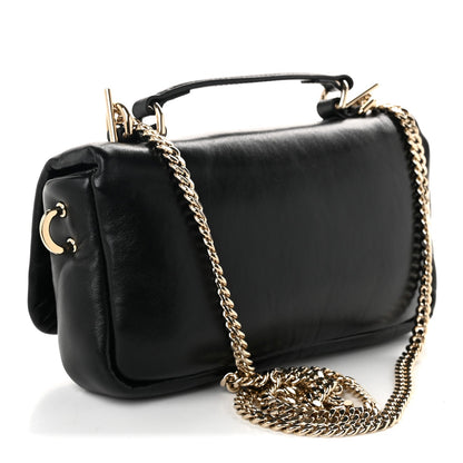 Mini Lambskin Shoulder Bag - White