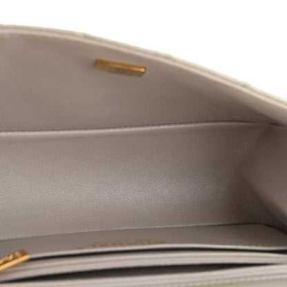 Mini Quilted Goatskin Flap Shoulder Bag