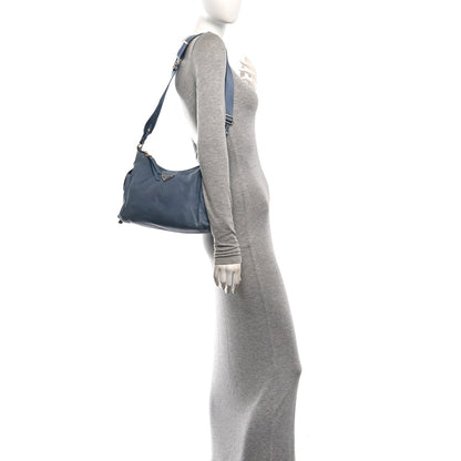 Large Nappa Shoulder Bag - Blue