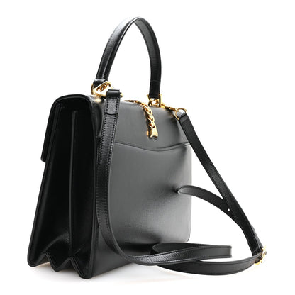 Small Calfskin Handbag - Black