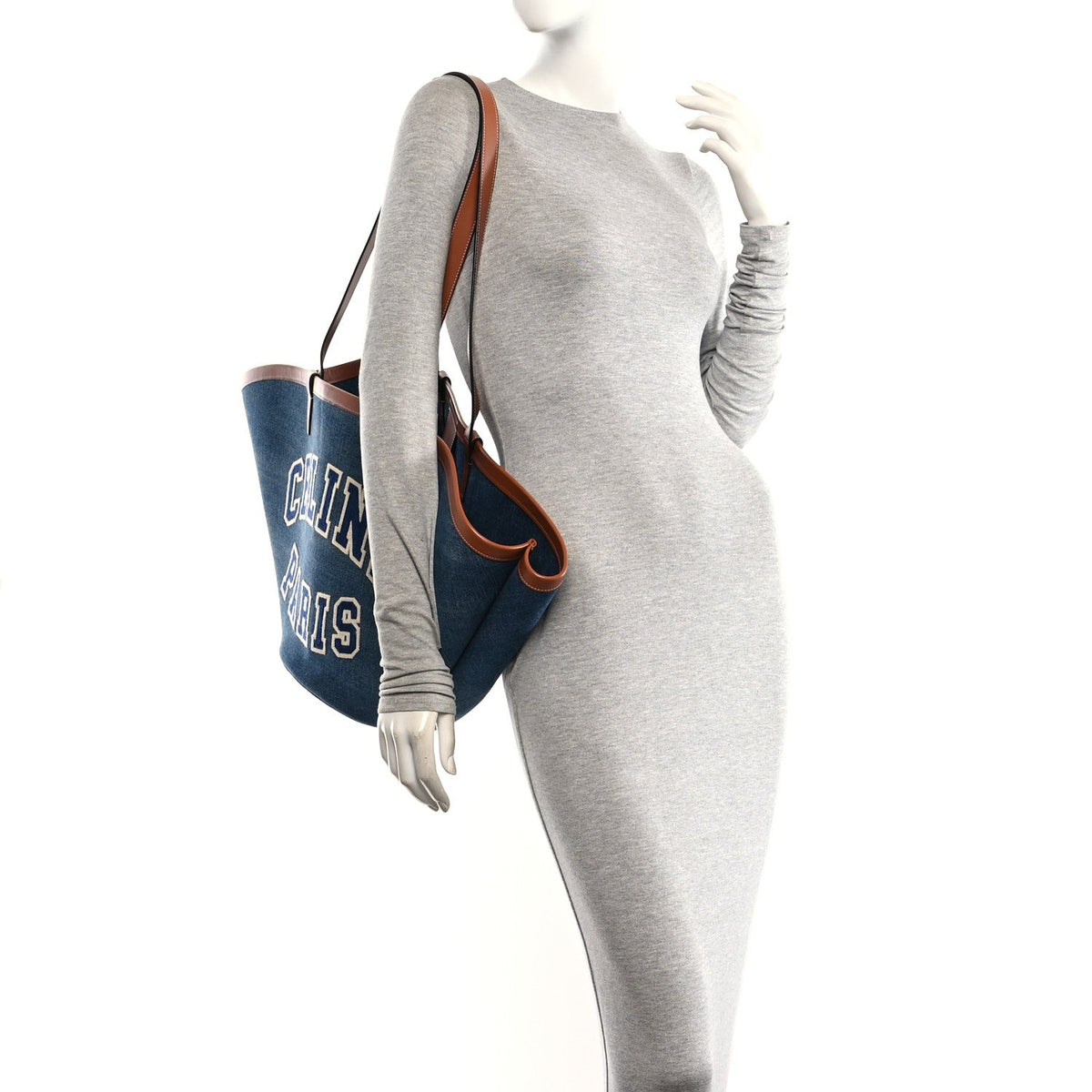 Large Calfskin Tote Bag - Blue