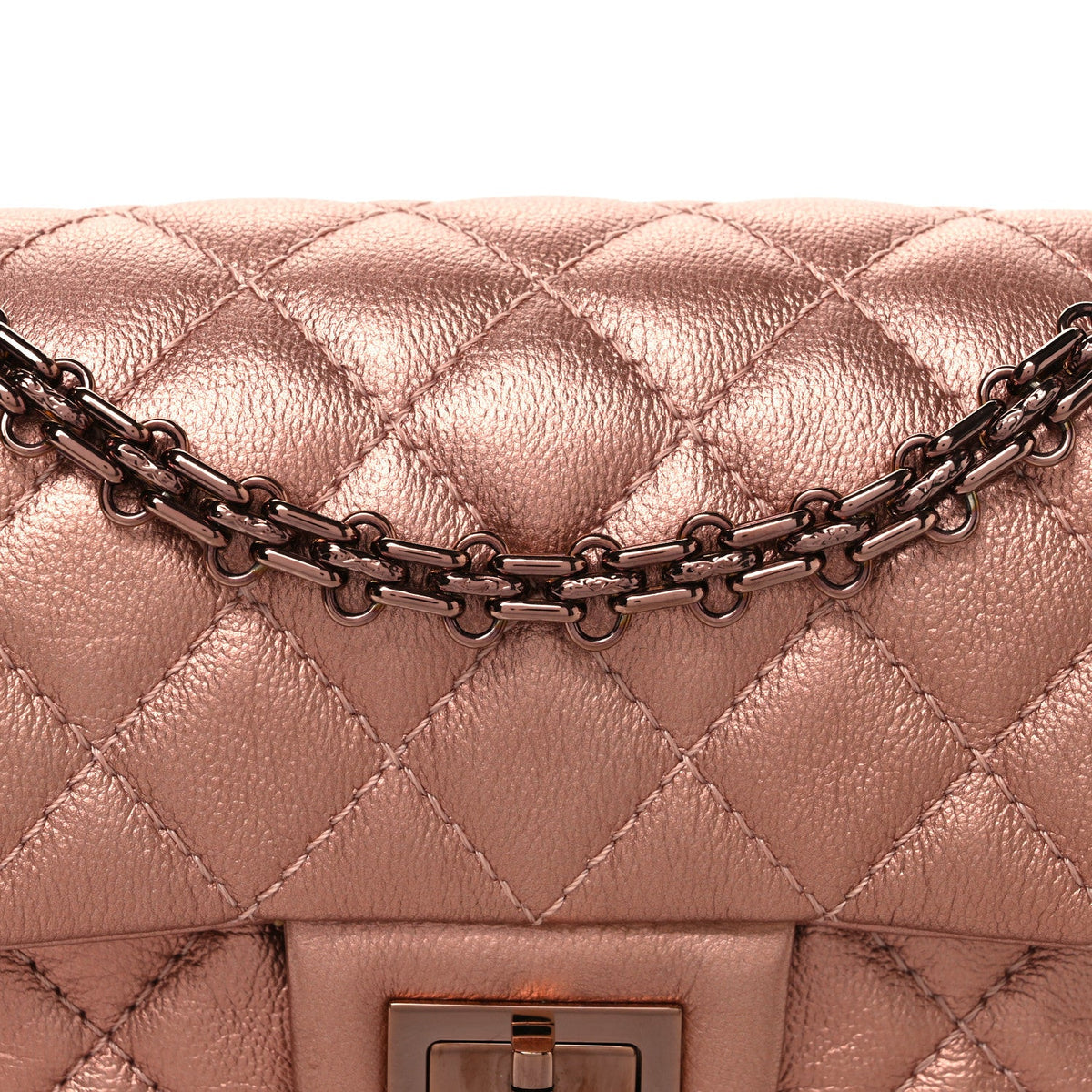 Mini Quilted Calfskin Flap Shoulder Bag - Pink