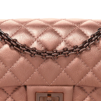 Mini Quilted Calfskin Flap Shoulder Bag - Pink