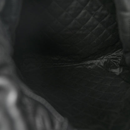 Quilted Calfskin Backpack - Black