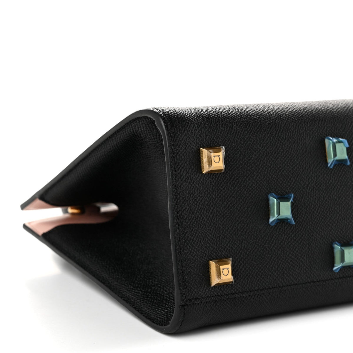 Small Calfskin Handbag - Black