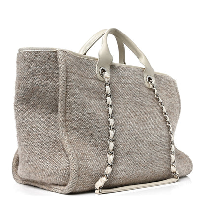Medium Calfskin Tote Bag - Beige