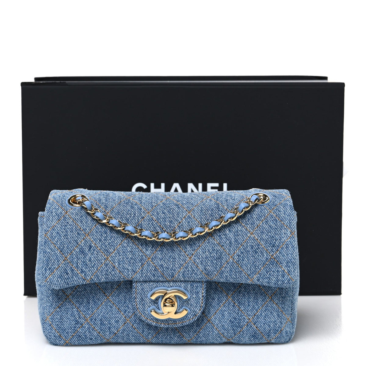 Mini Flap Shoulder Bag - Blue
