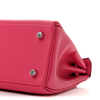 Togo Kelly Retourne 25 Rose Mexico Handbag