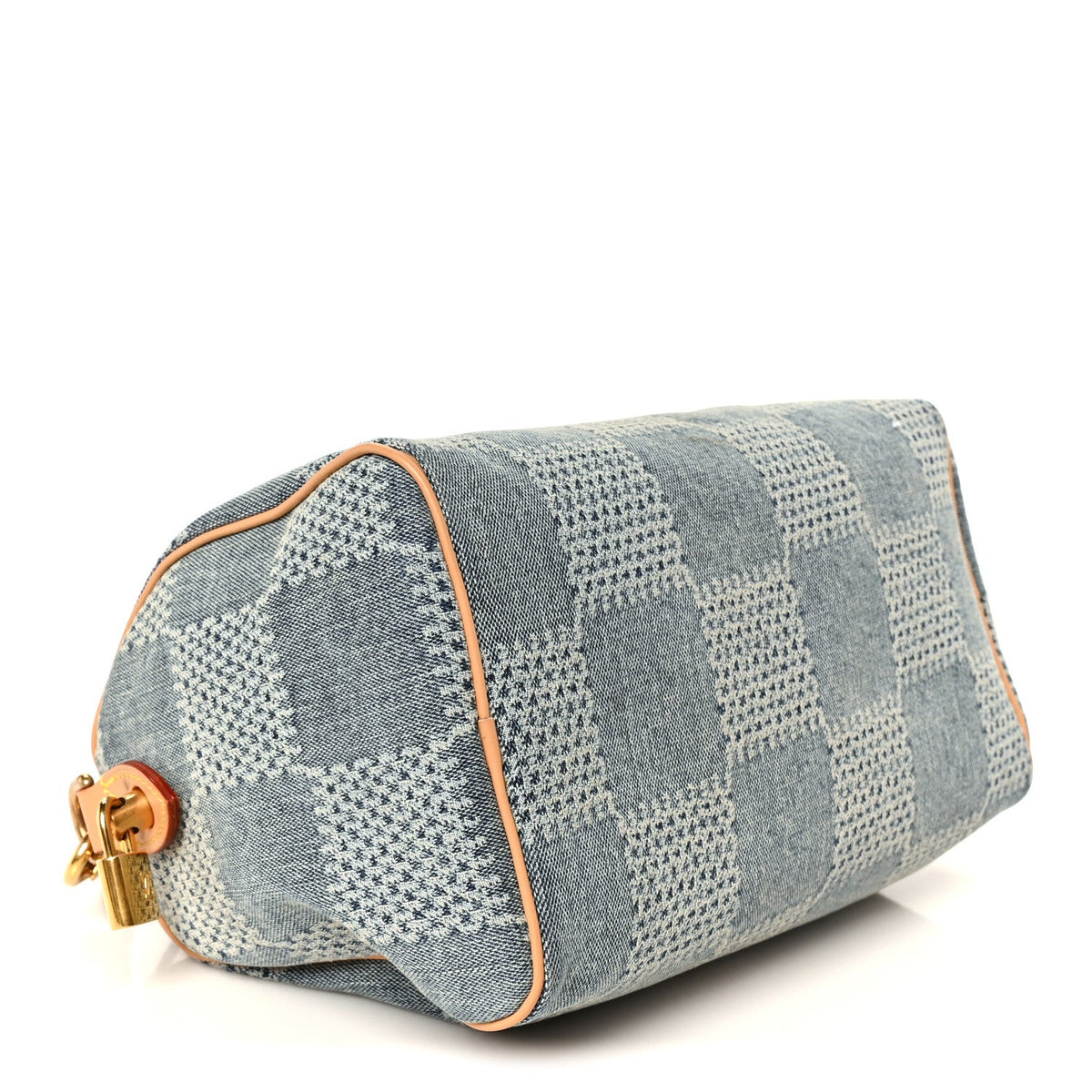 Damier Denim 3D Speedy Bandouliere 25 Bl Handbag