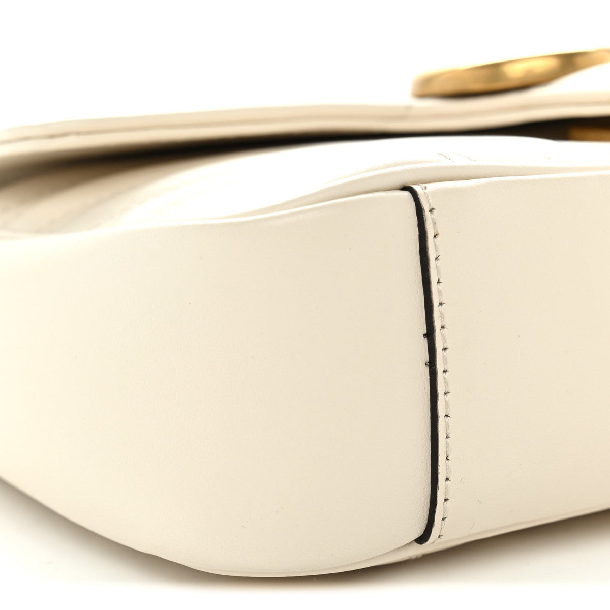 Mini Calfskin Shoulder Bag - White