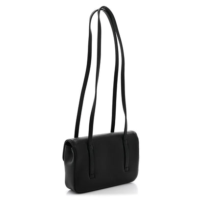 Mini Caviar Shoulder Bag - Black