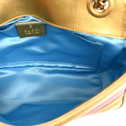 Mini Calfskin Shoulder Bag - Gold
