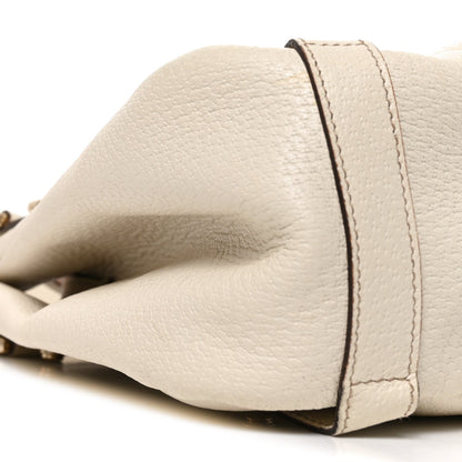 Medium Calfskin Shoulder Bag - White