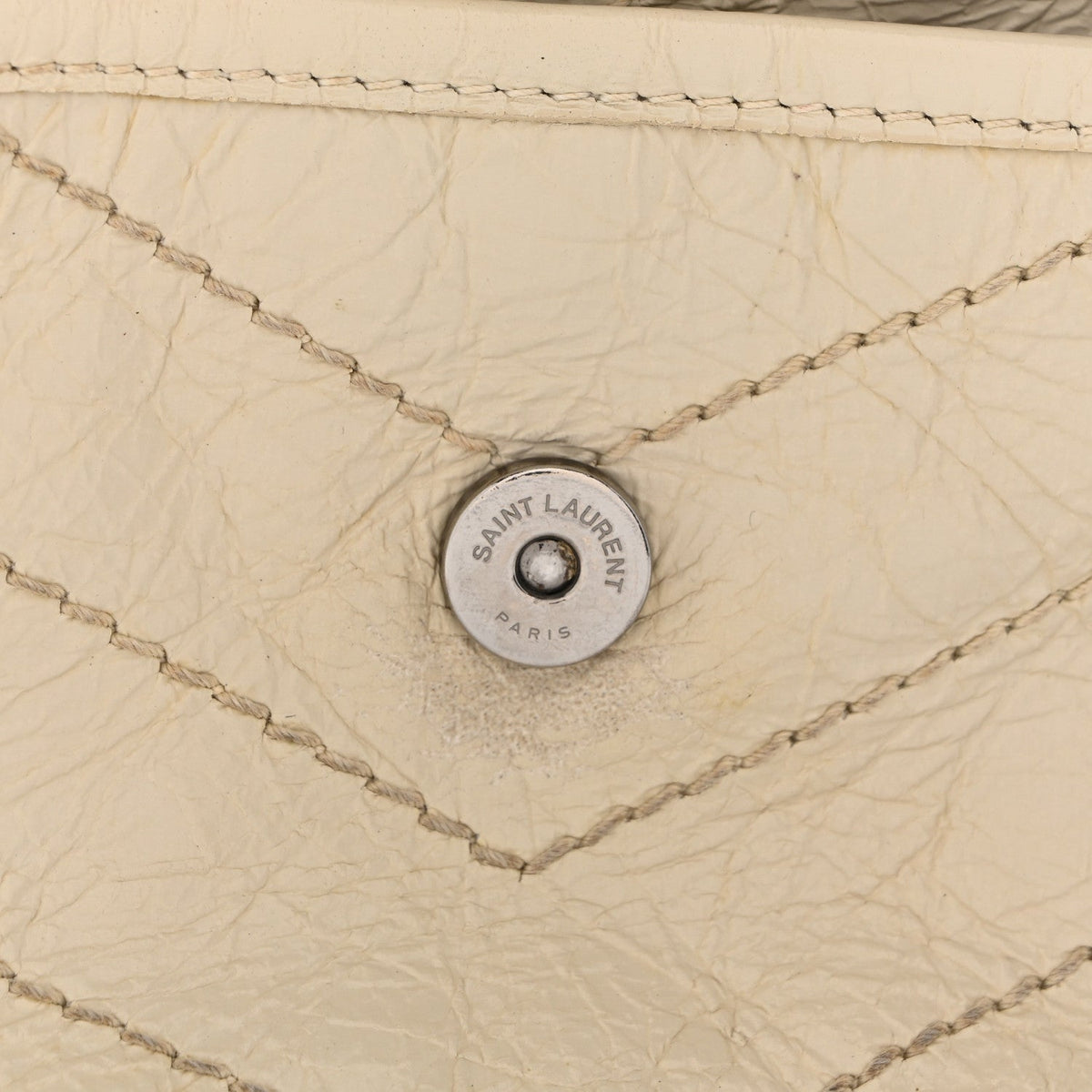 Calfskin Satchel Bag - White