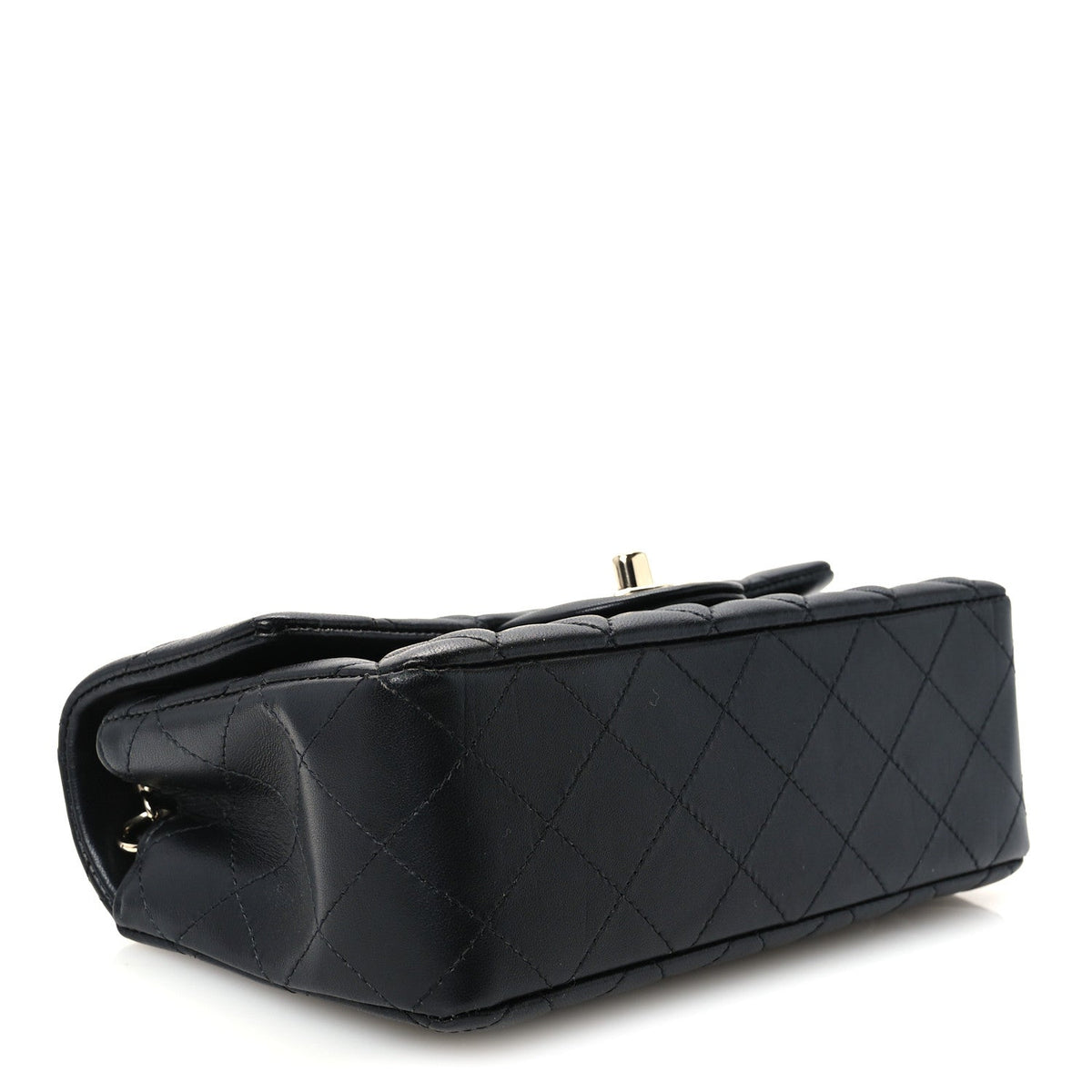 Mini Quilted Lambskin Flap Shoulder Bag - Tan