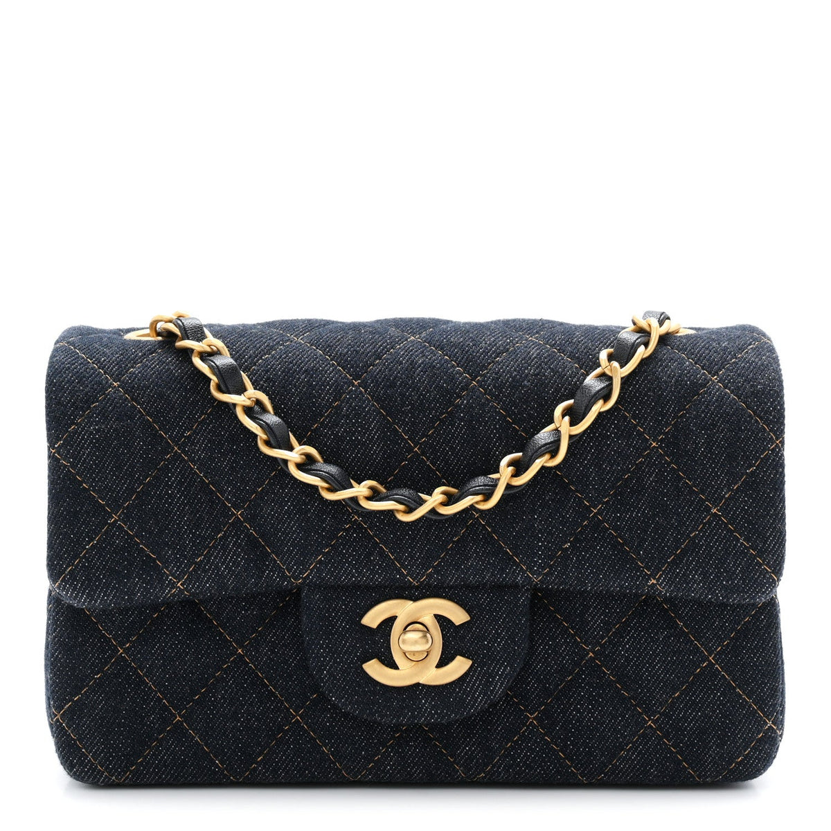 Mini Quilted Flap Shoulder Bag - Tan
