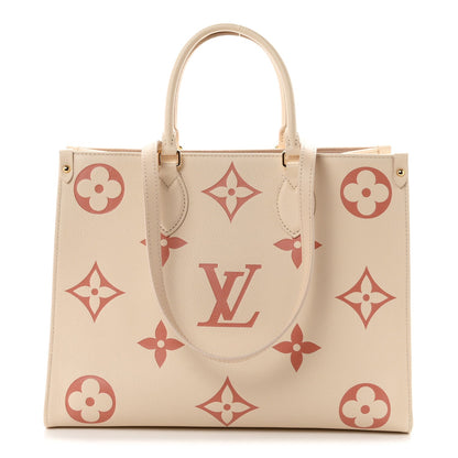 Empreinte Monogram Giant Onthego Mm Crem Handbag