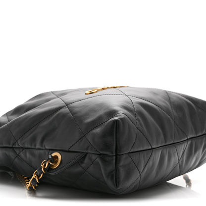 Quilted Calfskin Backpack - Black
