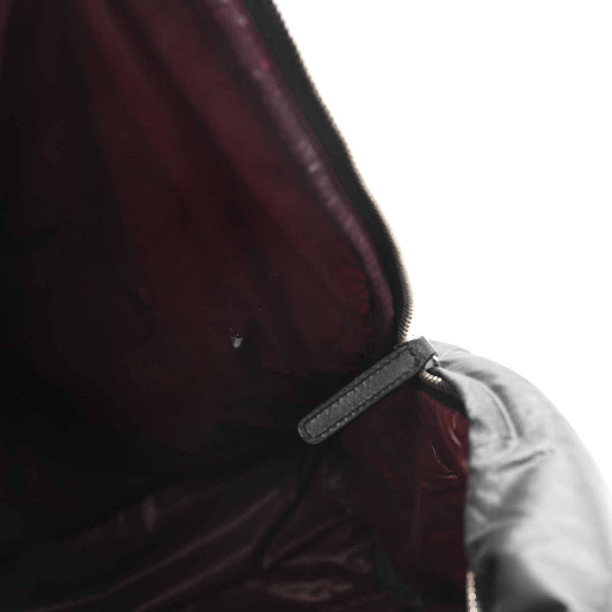 Quilted Nylon Backpack - Black
