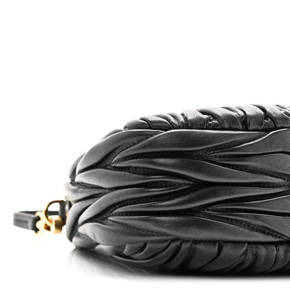 Mini Nappa Hobo Bag - Black