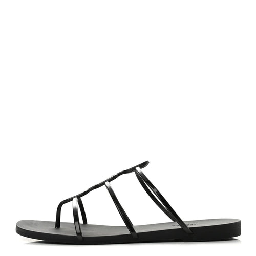 Rubber Mykonos Sandals Black