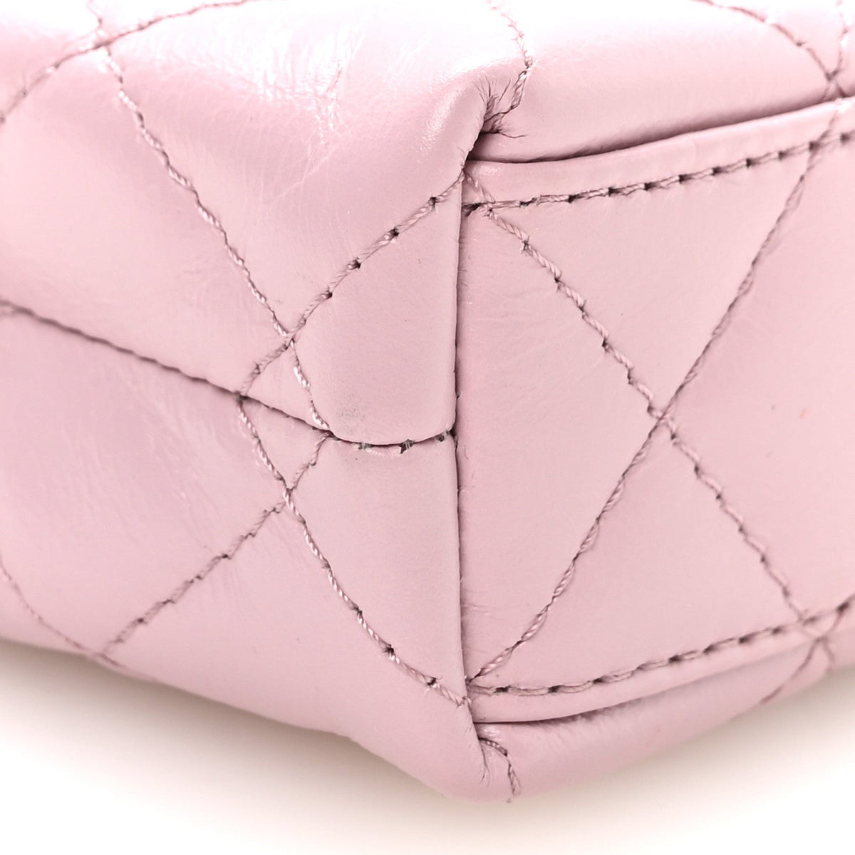 Mini Quilted Calfskin Handbag - Pink