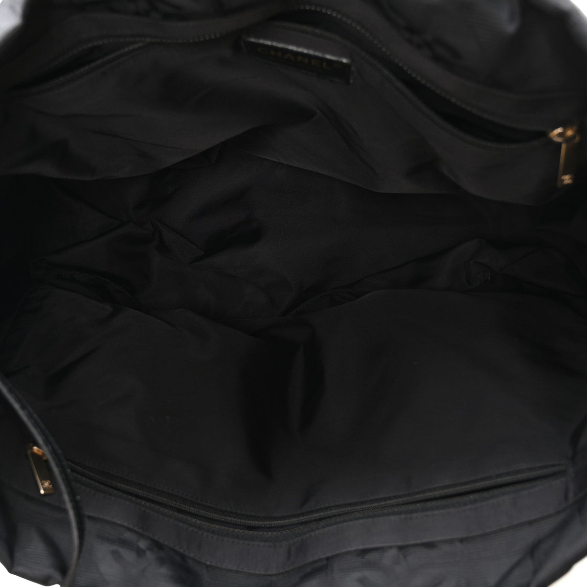 Medium Nylon Tote Bag - Black